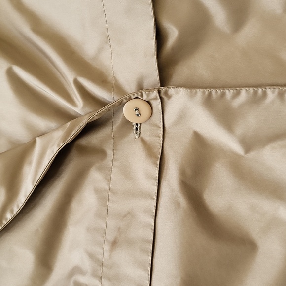 EUC Vintage Peter Daniels women's gold metallic oversized trenchcoat, 14 no belt - Picture 11 of 12